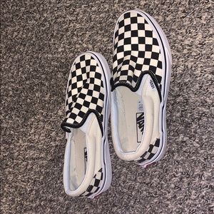 Checkered Vans! Great Condition